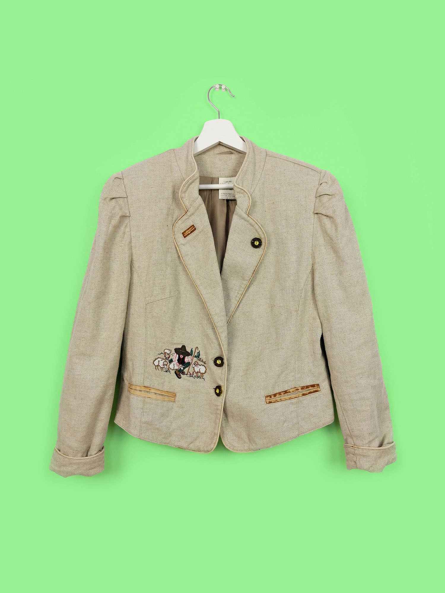 90's Puffy Shoulders Austrian Blazer - size M-L