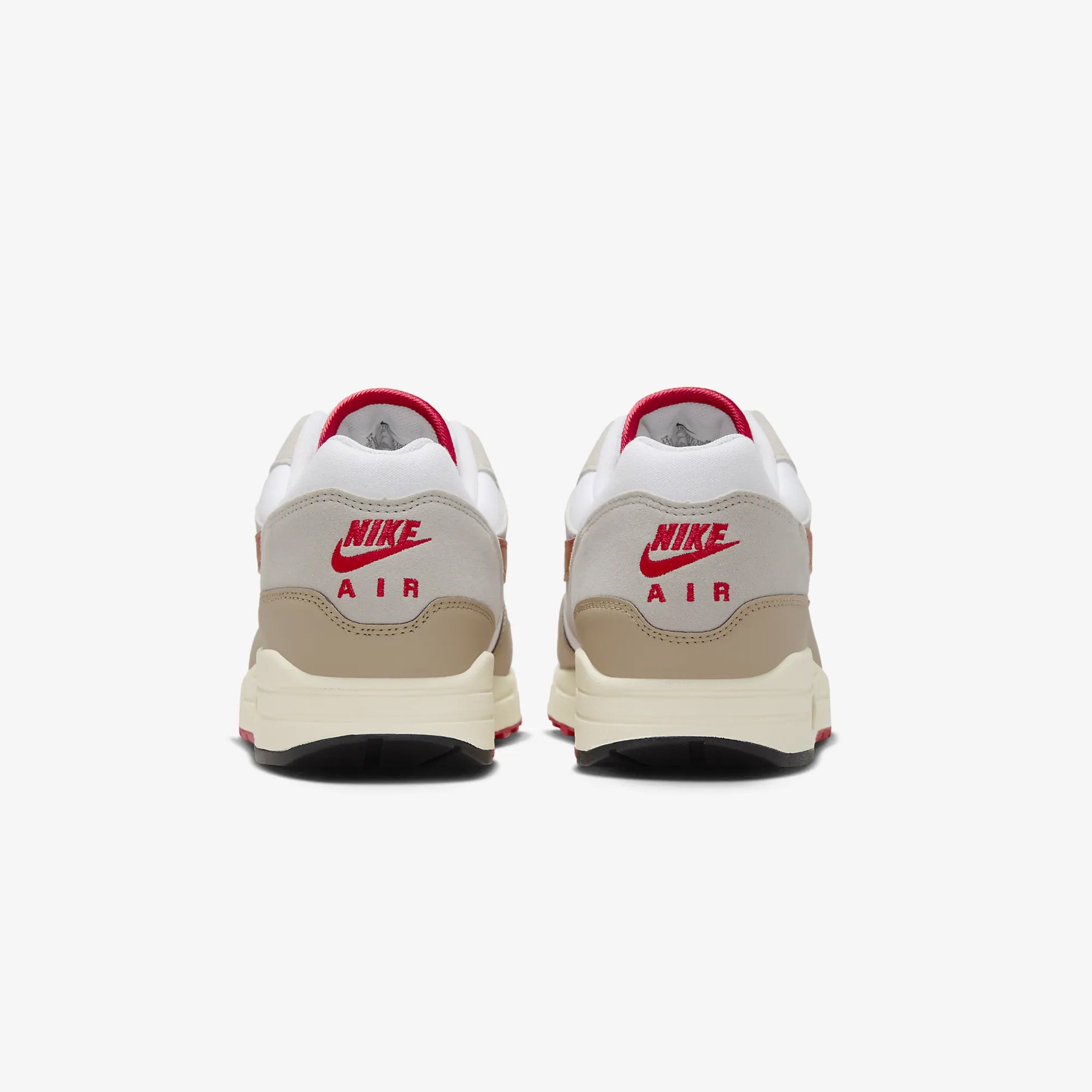 AIR MAX 1 'WHITE/UNIVERSITY RED-CREAM II-LIMESTONE'