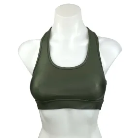 All Access x Bandier NWT Green Scoop Neck Racerback Front Row Sports Bra Size S