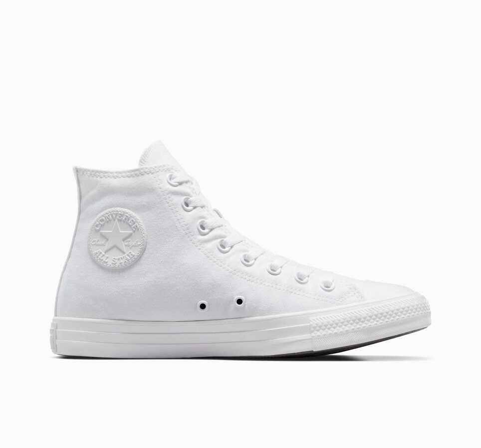 All White Converse Hightop - 7.5 Womens - Custom Order