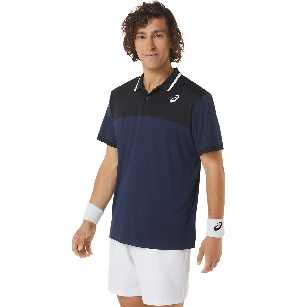 Asics Poloshirt Court Heren Night Blue