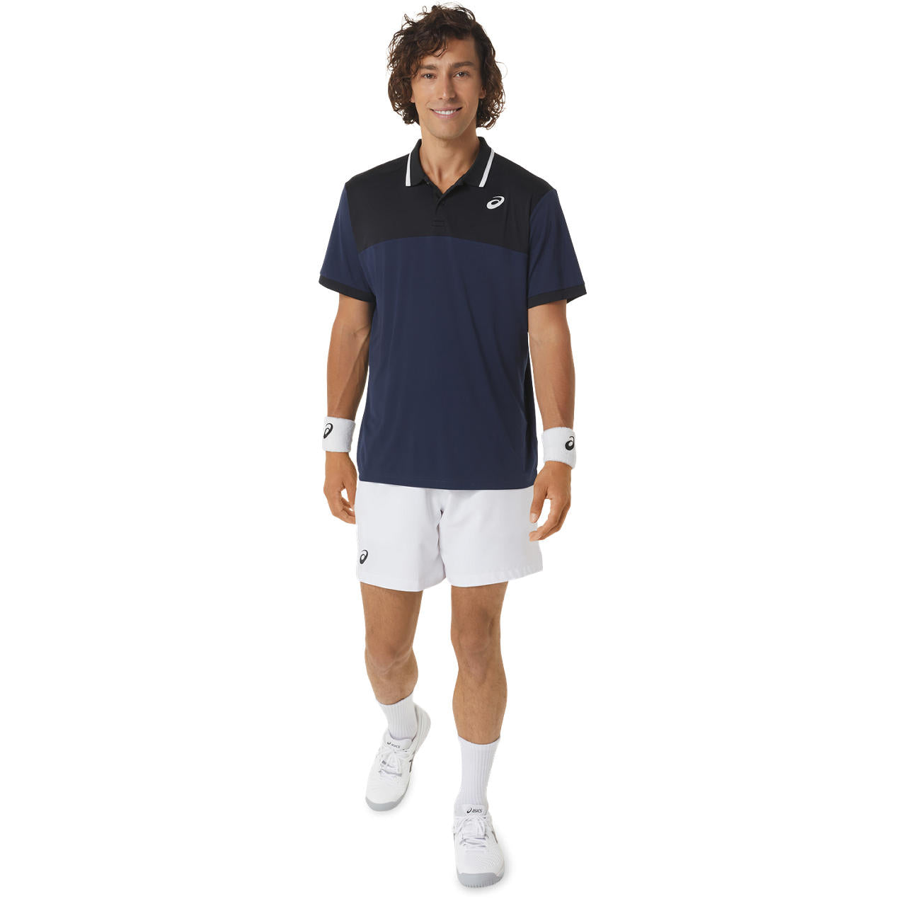 Asics Poloshirt Court Heren Night Blue