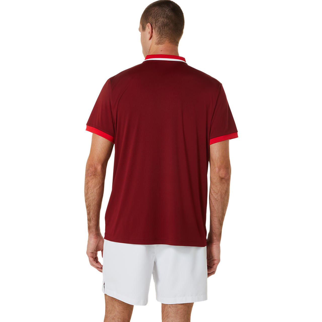 Asics Poloshirt Court Heren Rot