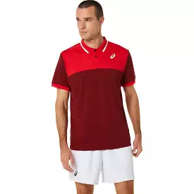 Asics Poloshirt Court Heren Rot