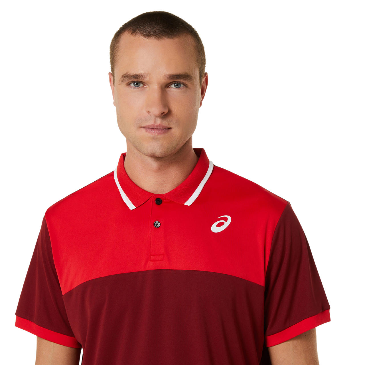 Asics Poloshirt Court Heren Rot