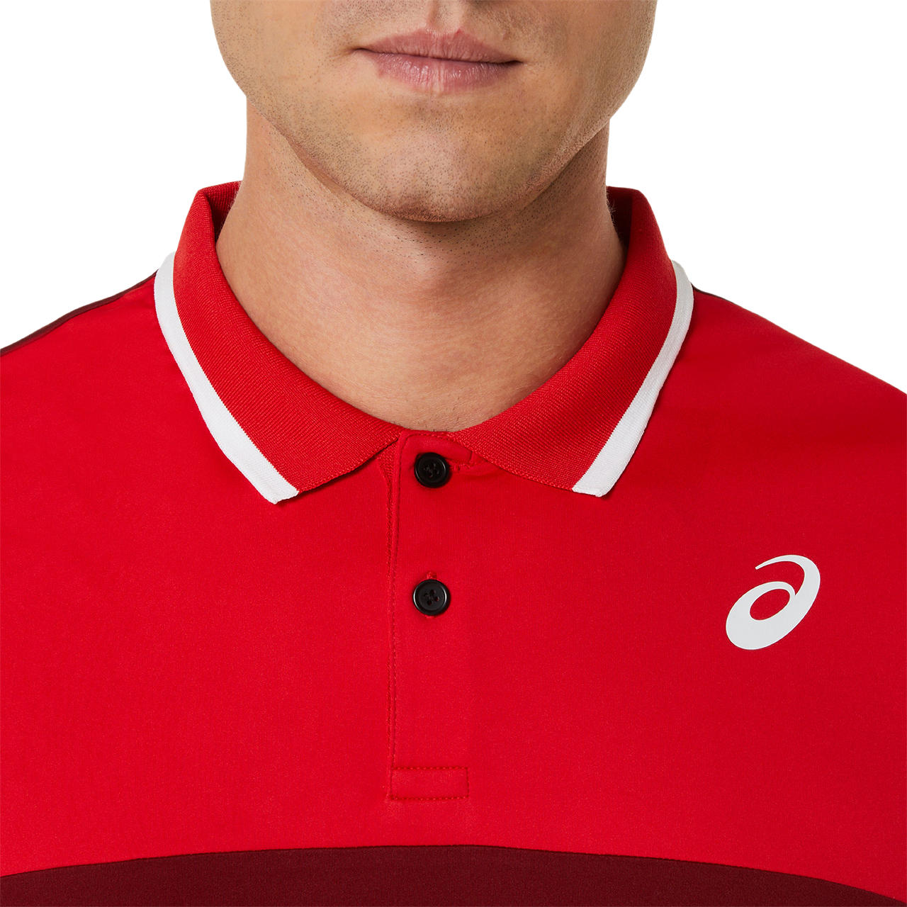 Asics Poloshirt Court Heren Rot