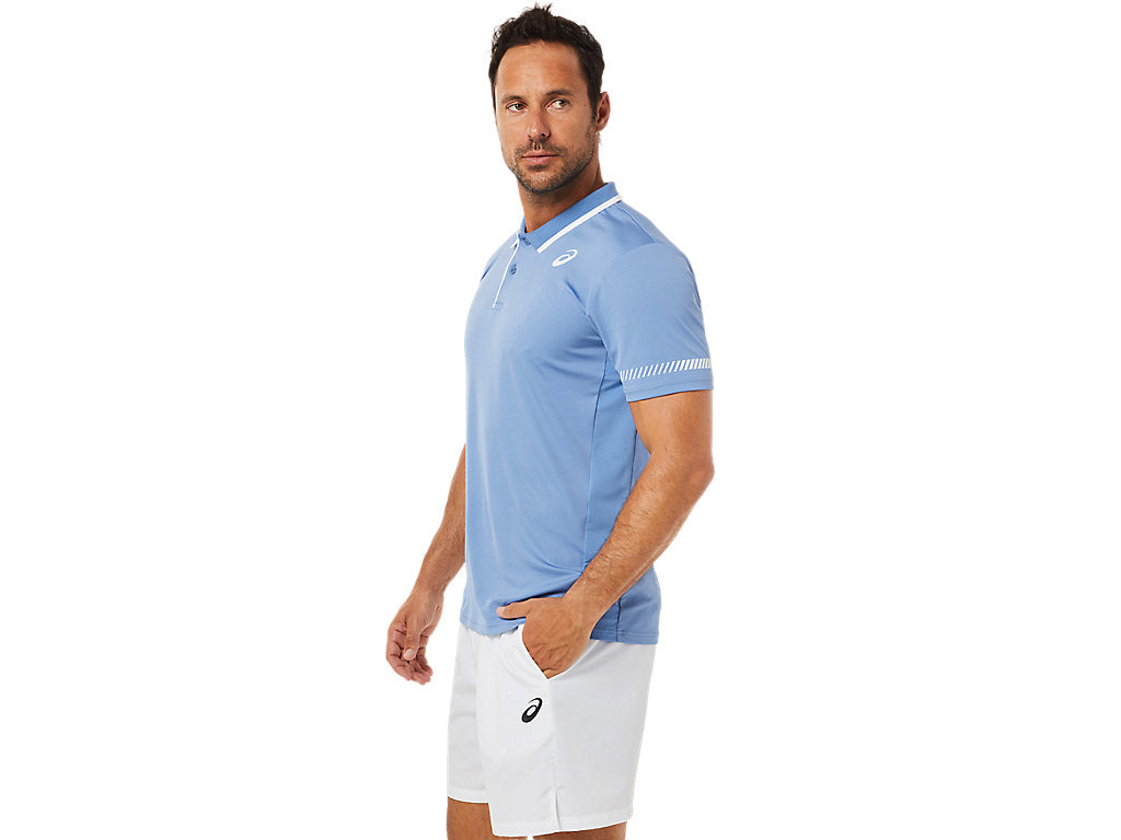 Asics Poloshirt Court M Heren Blauw