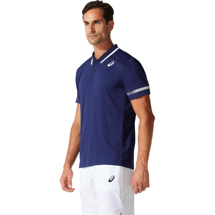 Asics Poloshirt Court M Heren Navy