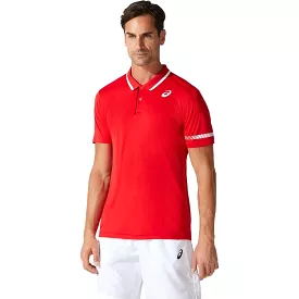 Asics Poloshirt Court M Heren Rood