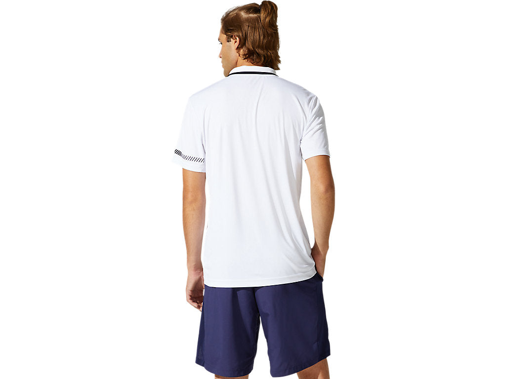 Asics Poloshirt Court M Heren Wit