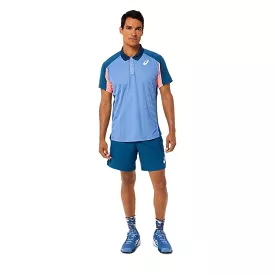 Asics Poloshirt Match Actibreeze Heren Blauw