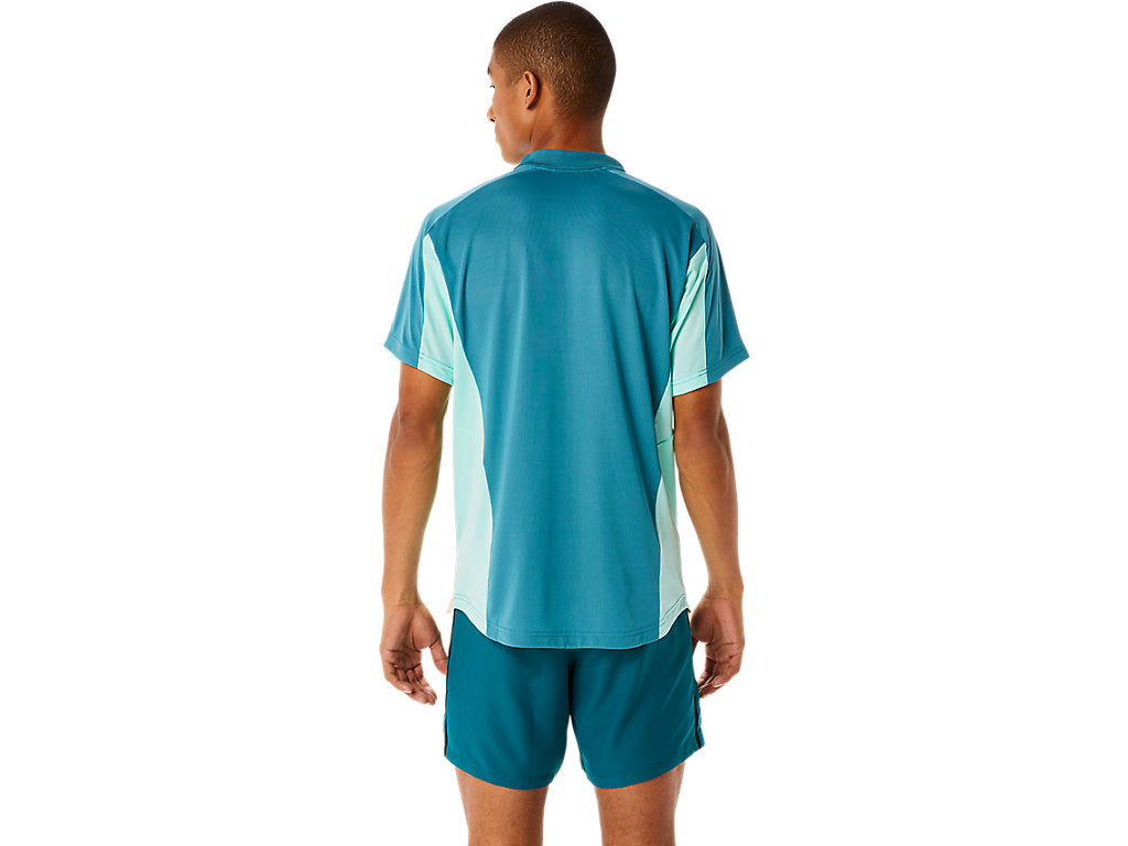 Asics Poloshirt Match Actibreeze Heren Mint Groen