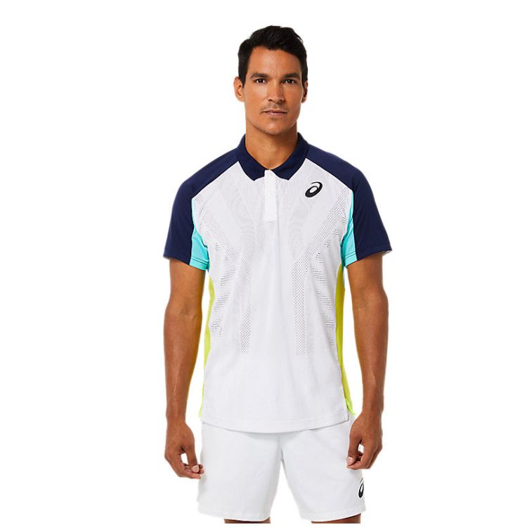 Asics Poloshirt Match Actibreeze Heren Wit