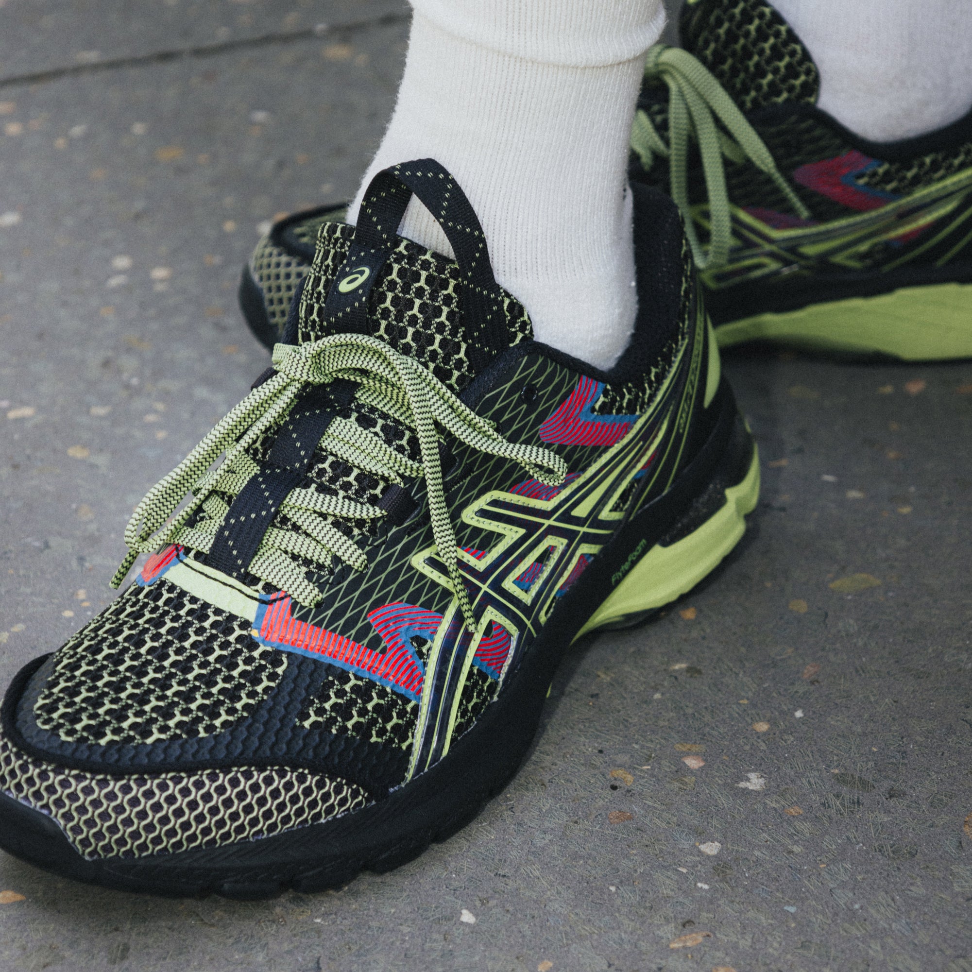 Asics US4-S Gel-Terrain Classic Black/Neon Lime 1203A394.001