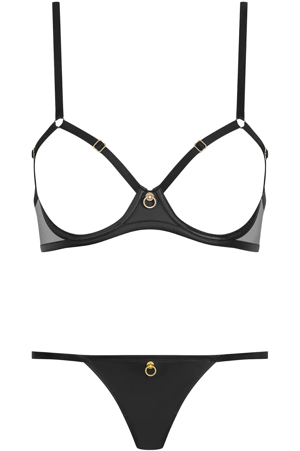 Chambre Noire Open Bra & Mini Thong