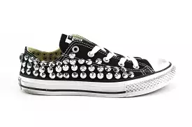 Converse All Star Black basse Total Borchie