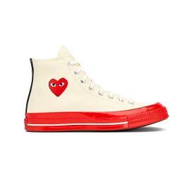 Converse Chuck Taylor x CDG PLAY White/Red (5.5MX)