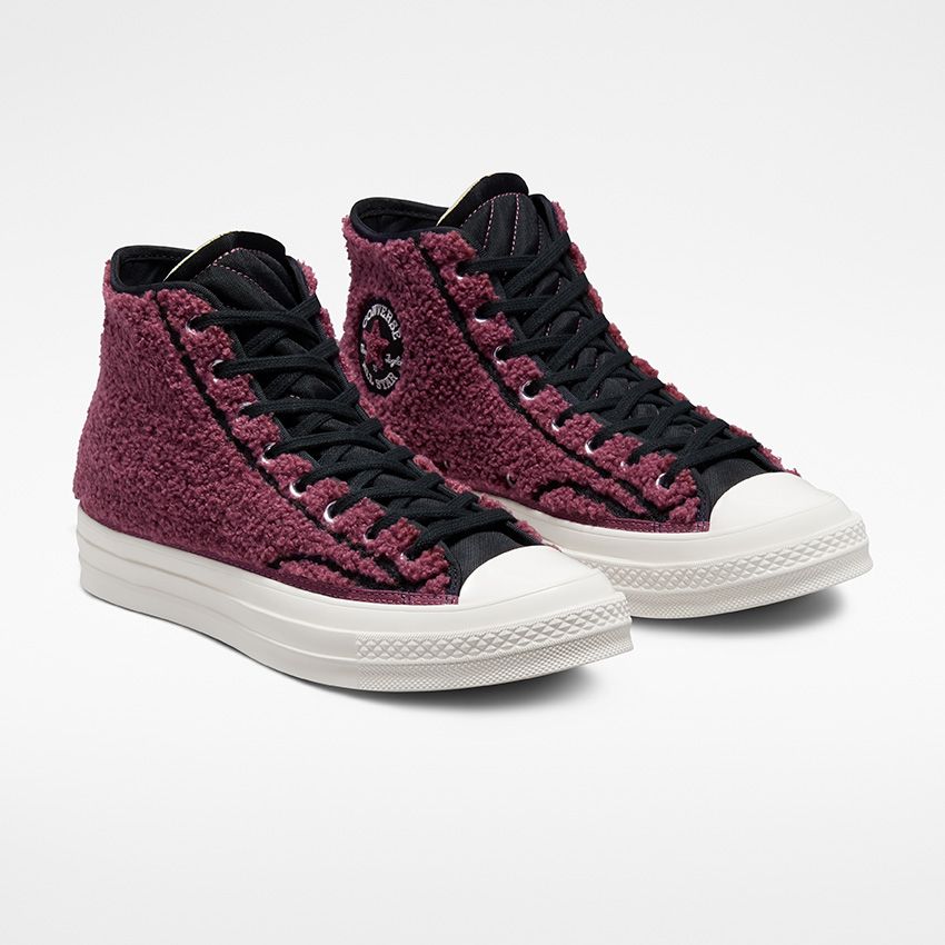 Converse - Cozy Utility Chuck 70 Sherpa High Top Shadowberry/Black/Egret