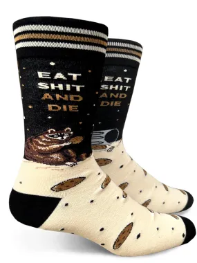 Eat Shit & Die Mens Crew Socks