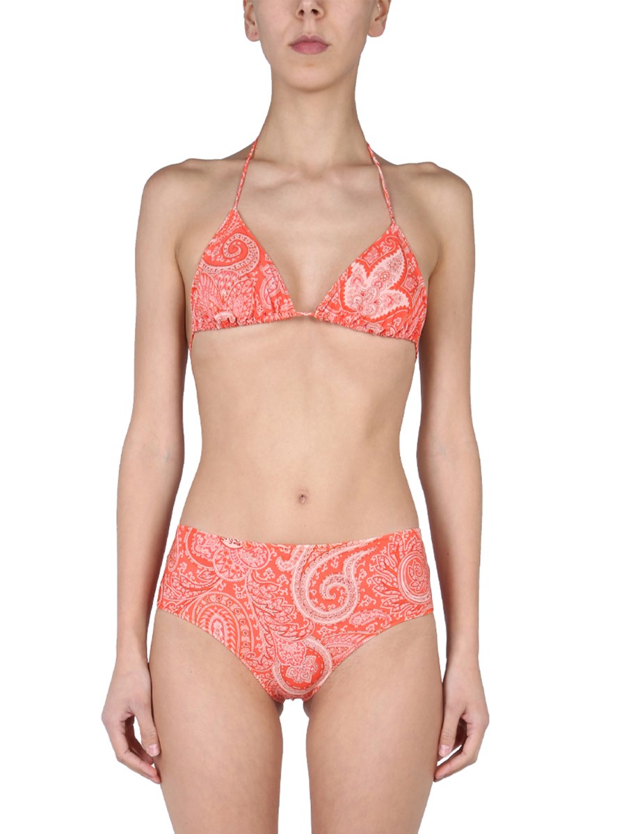 ETRO    PAISLEY PATTERN NYLON BIKINI