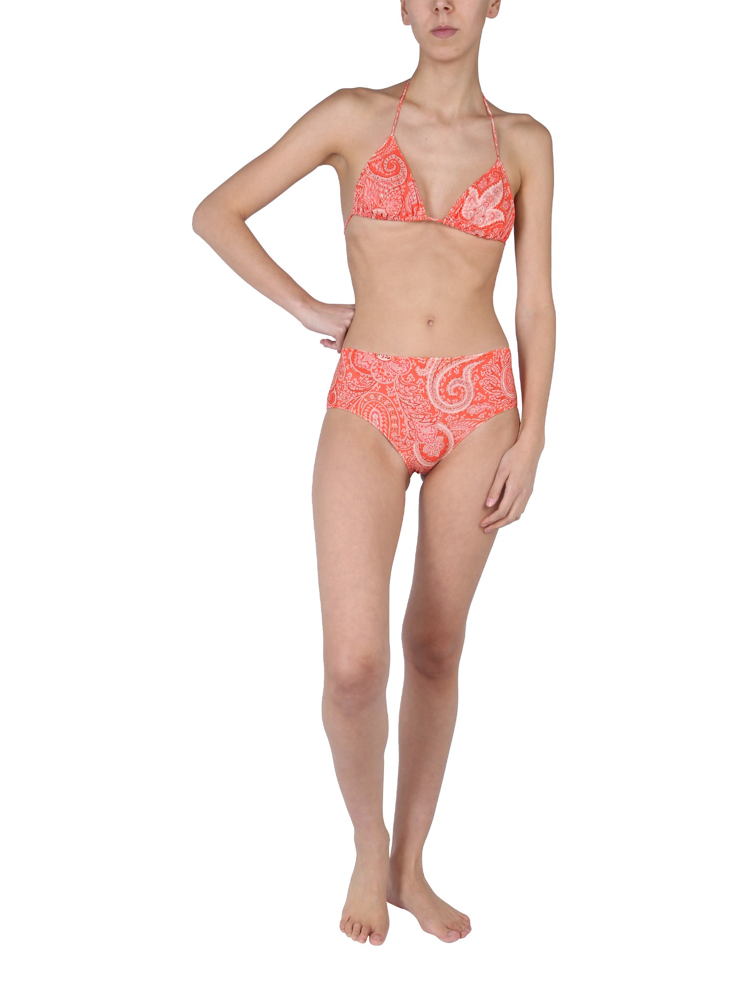 ETRO    PAISLEY PATTERN NYLON BIKINI