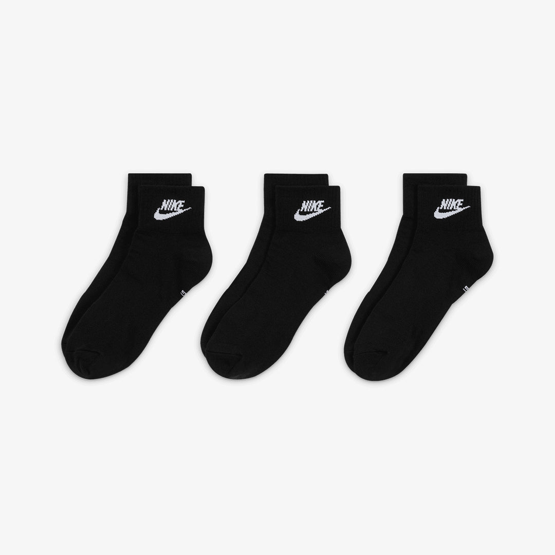 EVERYDAY ESSENTIAL ANKLE SOCKS (3PAIRS) 'BLACK/WHITE'