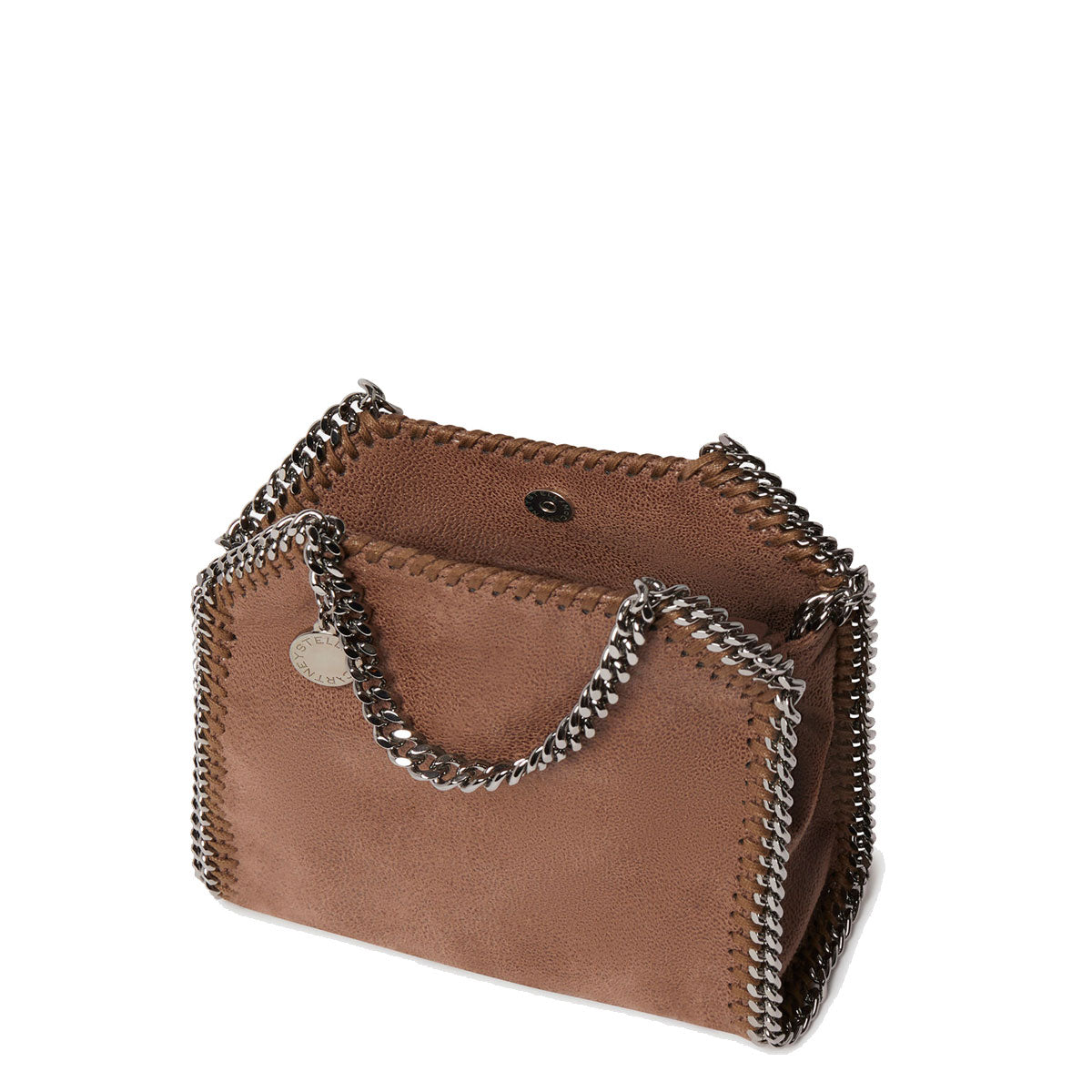 Falabella Mini Tote Eco Deer (S), Dark Taupe