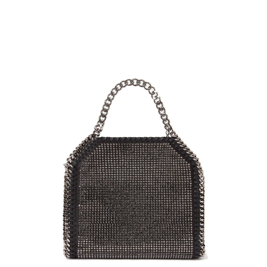 Falabella Tiny Tote, Crystal Hotfix, Black/Hematite