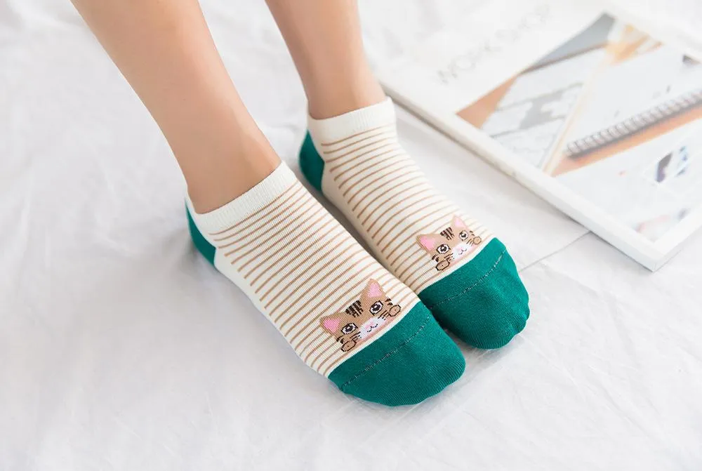 Girl's Summer Comfortable Soft Bamboo Fiber Cotton Ankle Socks