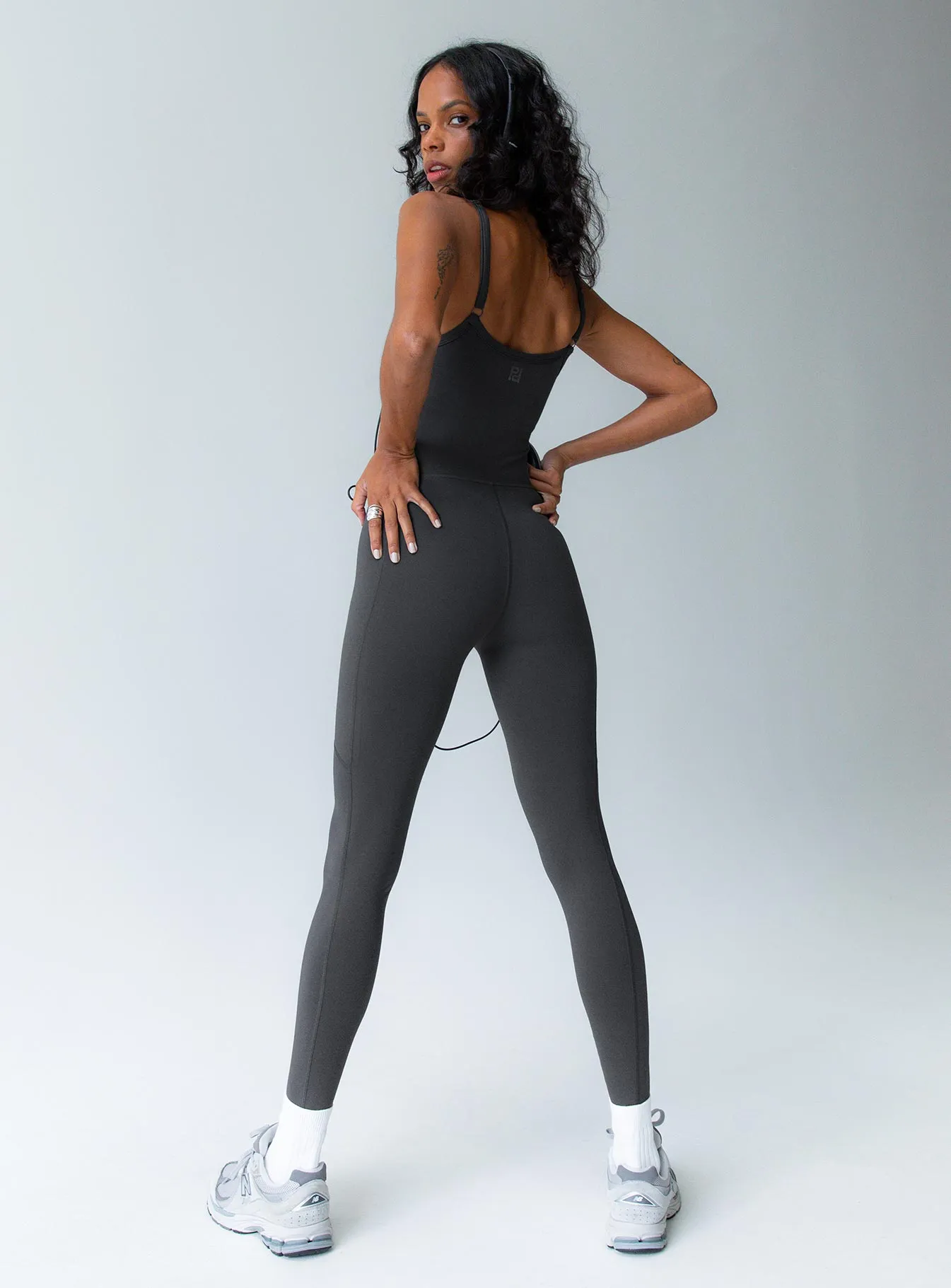 Go Getter Activewear Jumpsuit Grey