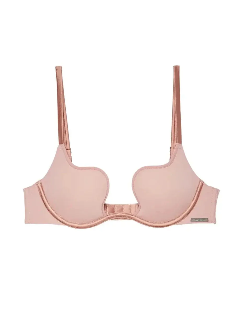 Le Stretch Micro U-Plunge Bra in Tan