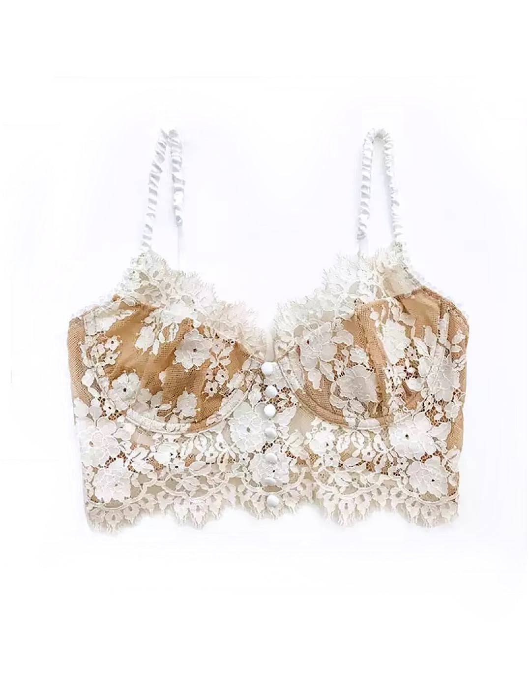 Lower Back Lace Bra Top