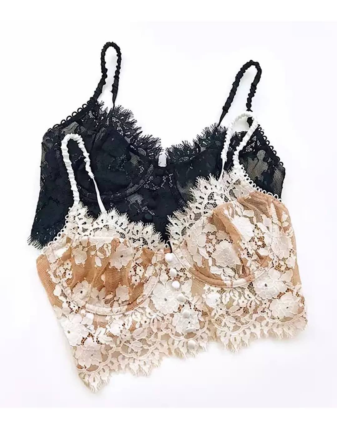 Lower Back Lace Bra Top