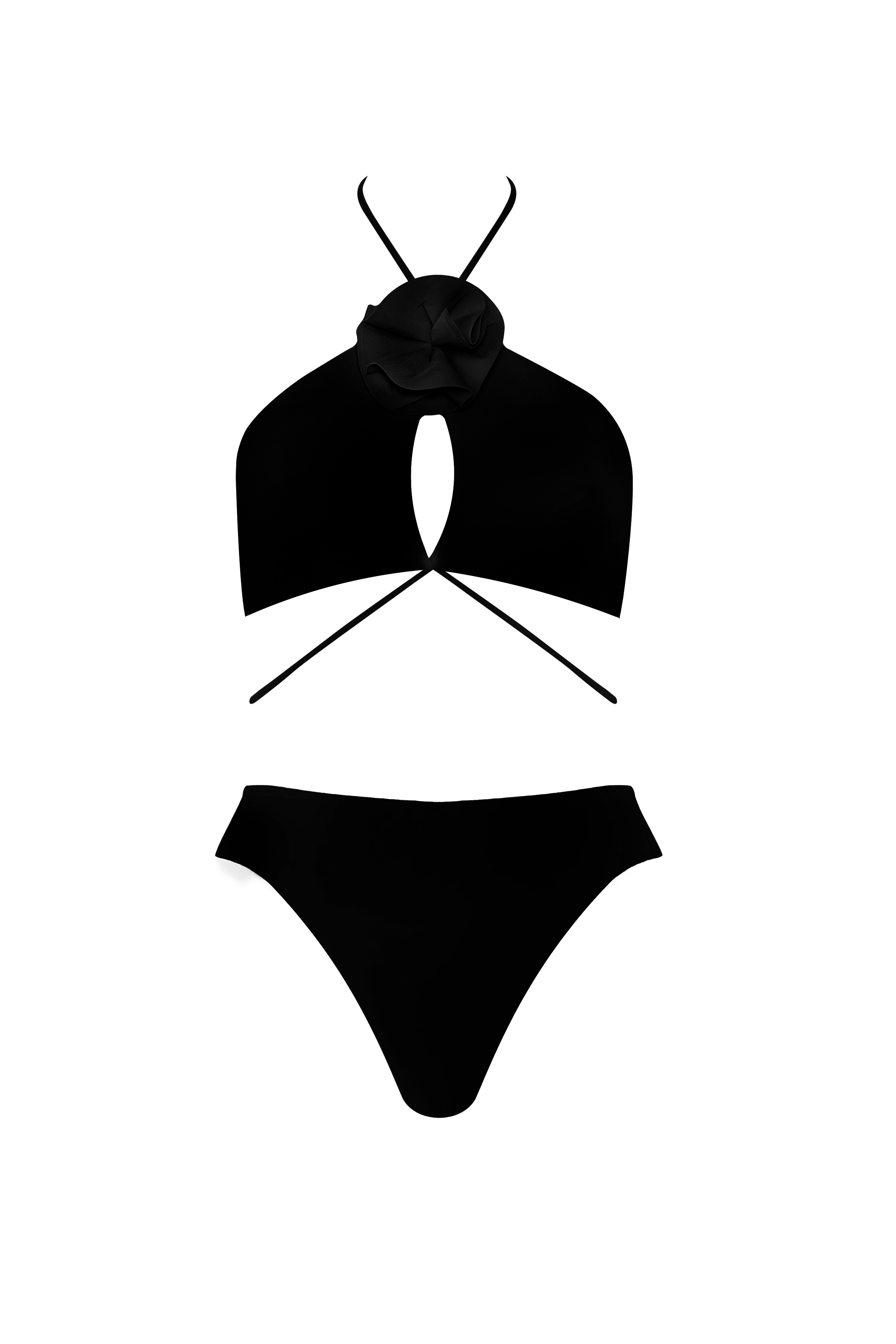 Maygel Coronel - Fonce Two Piece Bikini - Black