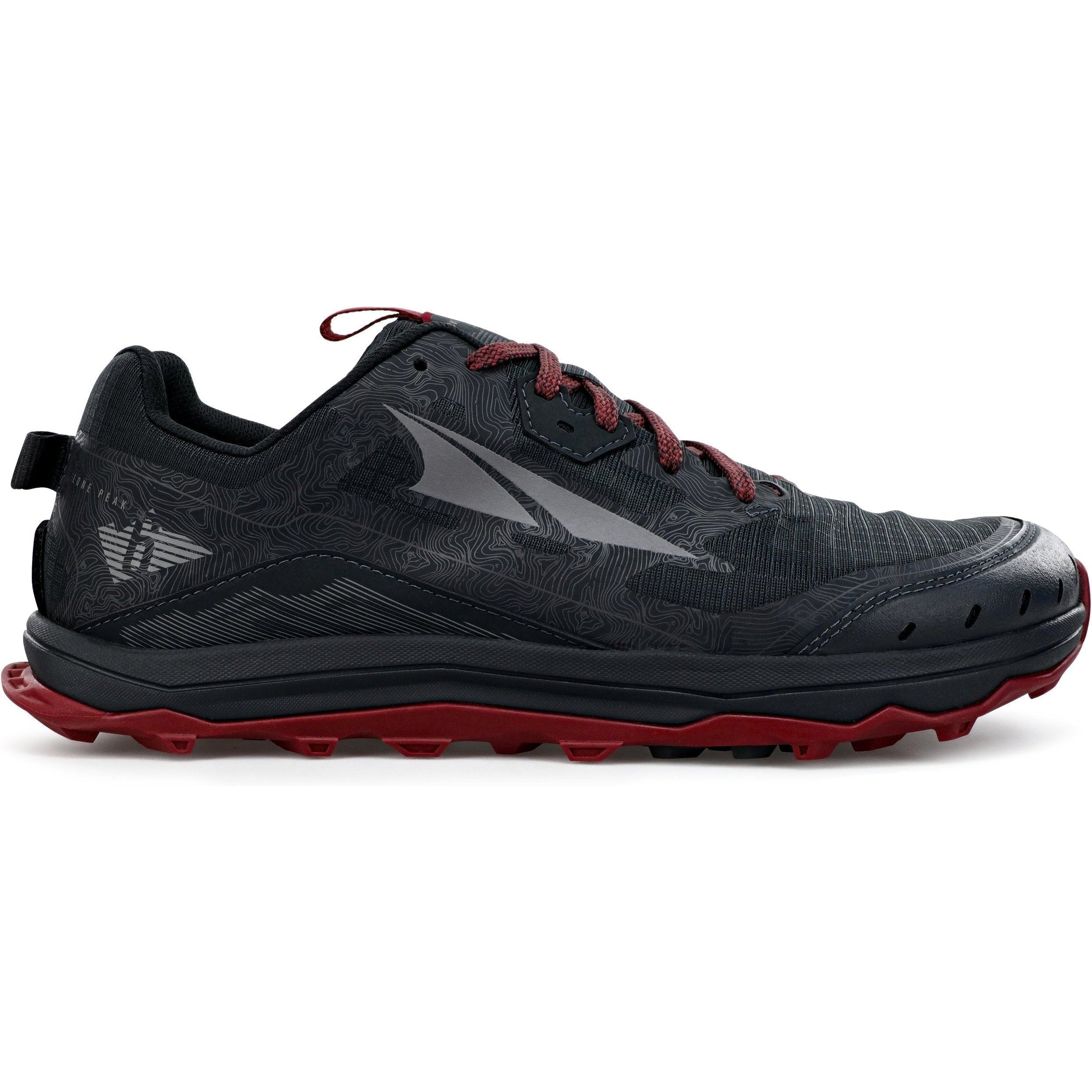 Men's Altra Lone Peak 6, Black/Gray, 15 D Medium