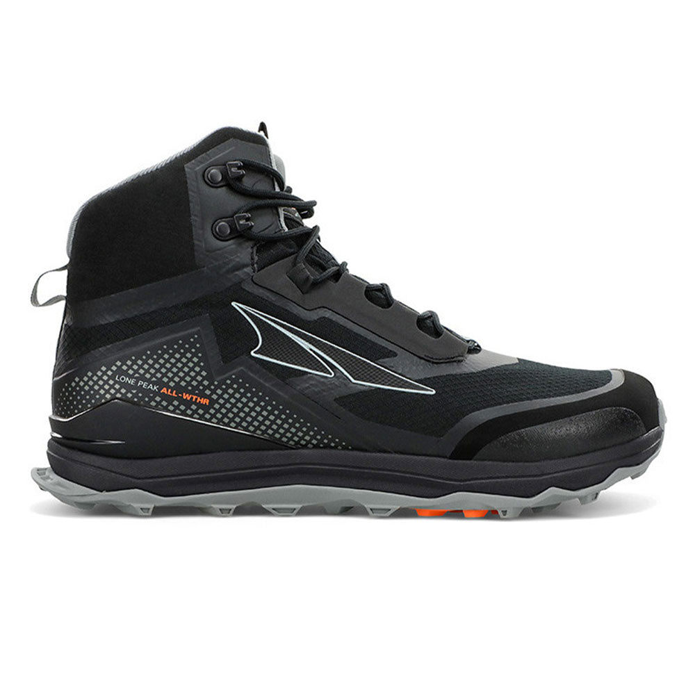 Men's Altra Lone Peak All-WTHR Mid, Black, 9 D Medium