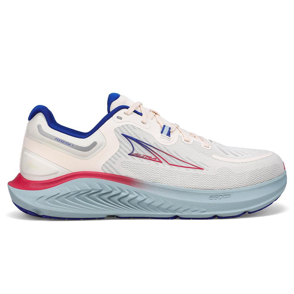 Men's Altra Paradigm 7, White/Blue, 11 D Medium