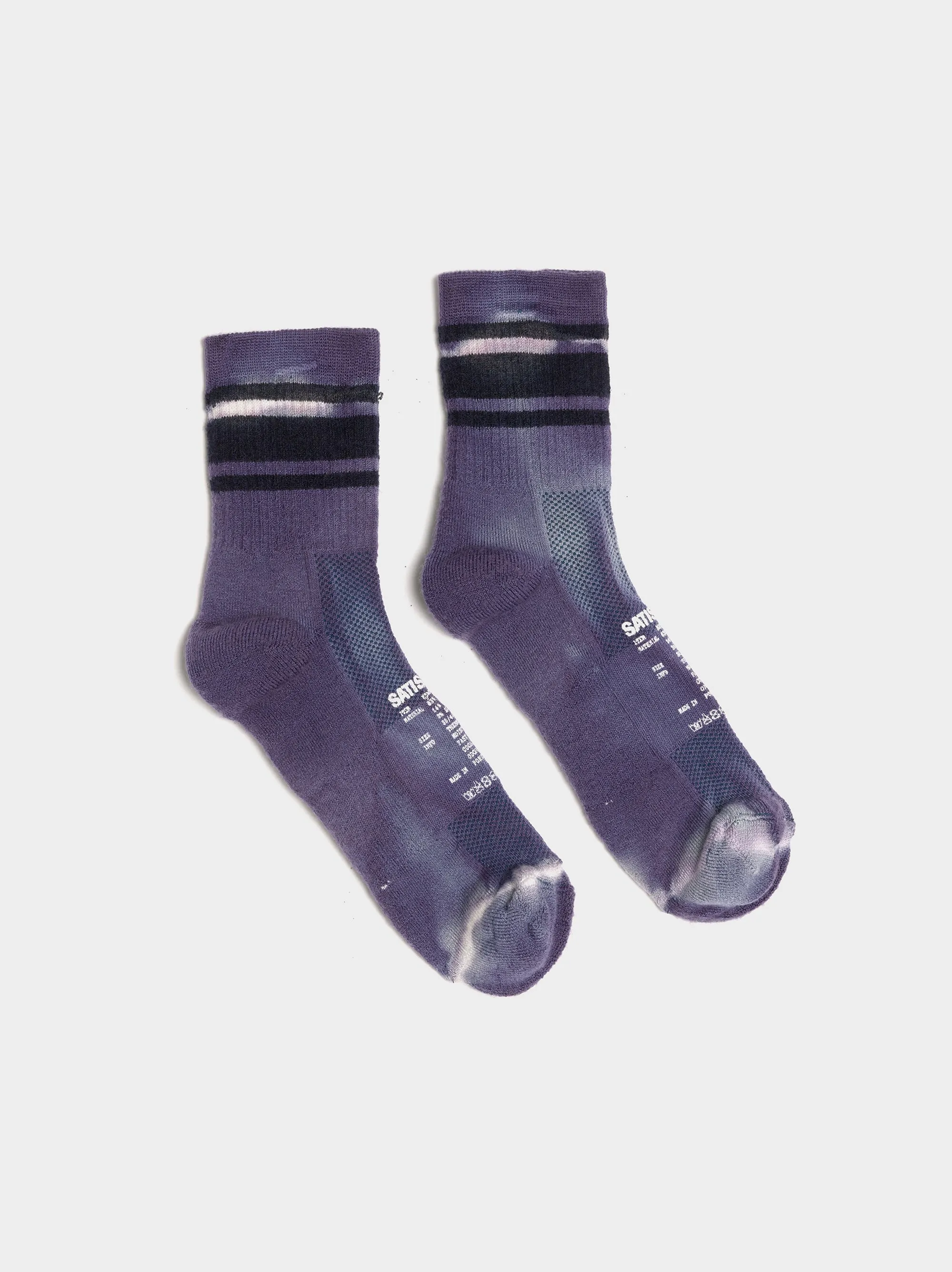 Merino Tube Socks, Deep Lilac