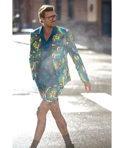 Mr Turk Thurston Blazer / Tribeca Teal Multi 46