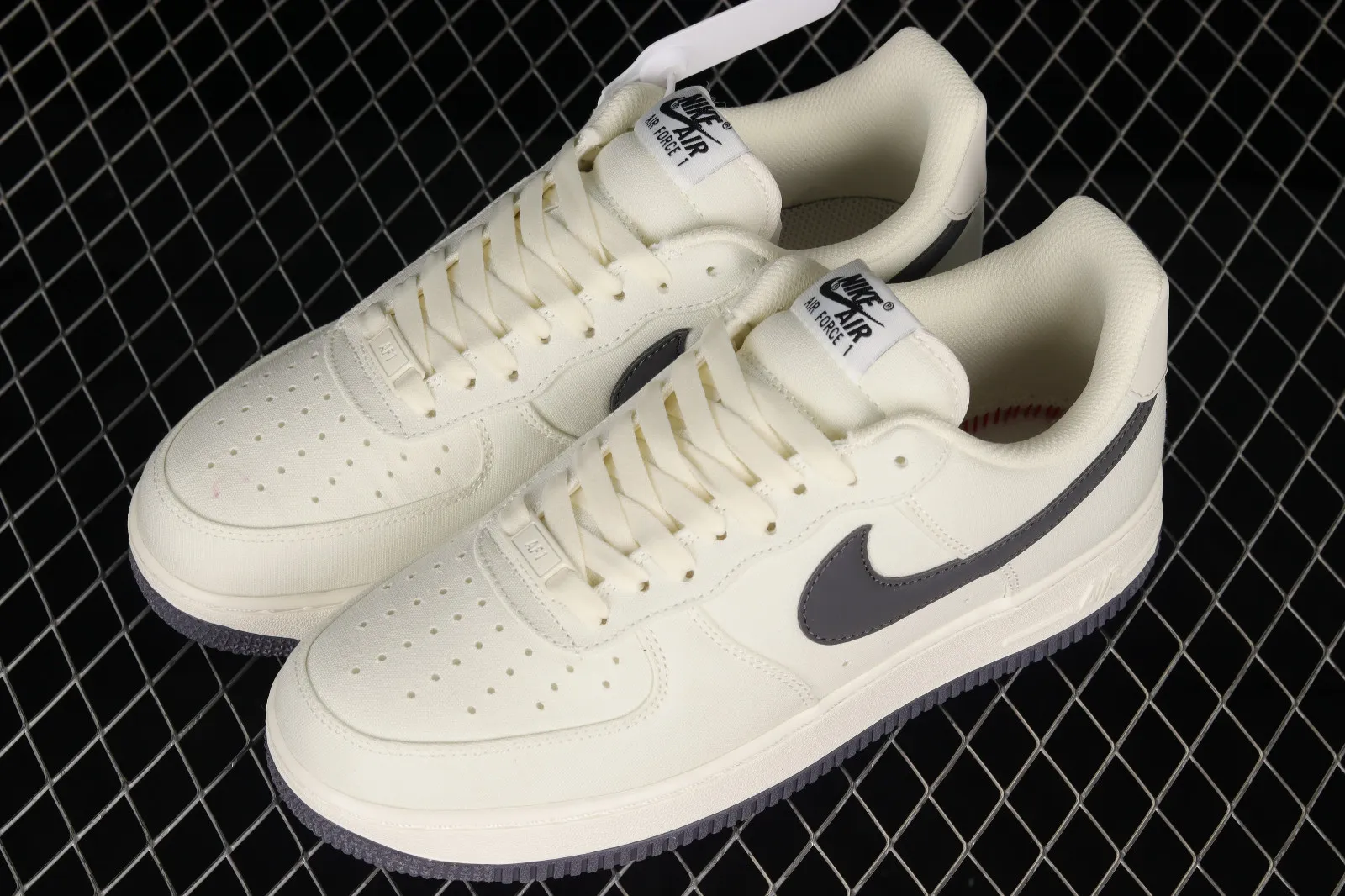 Nike Air Force 1 Low Rice White Black Dark Grey DG2296-007