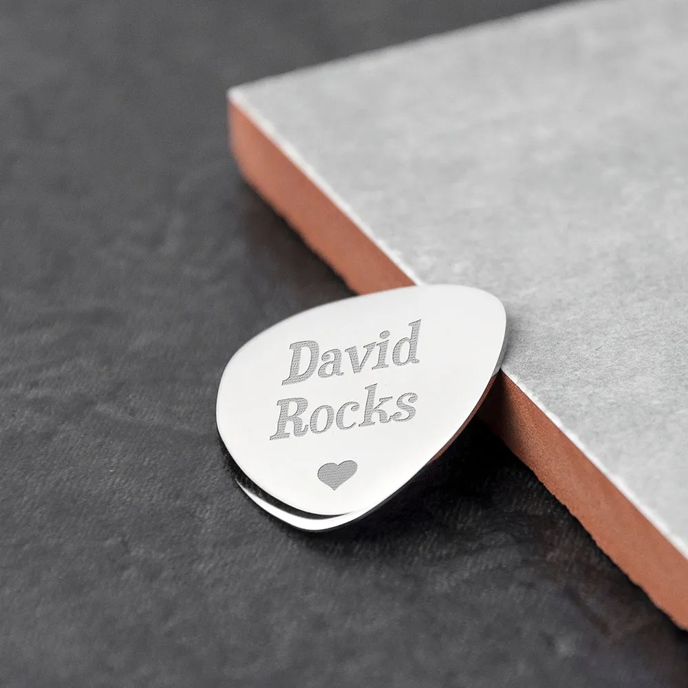 Personalised Romantic Plectrum