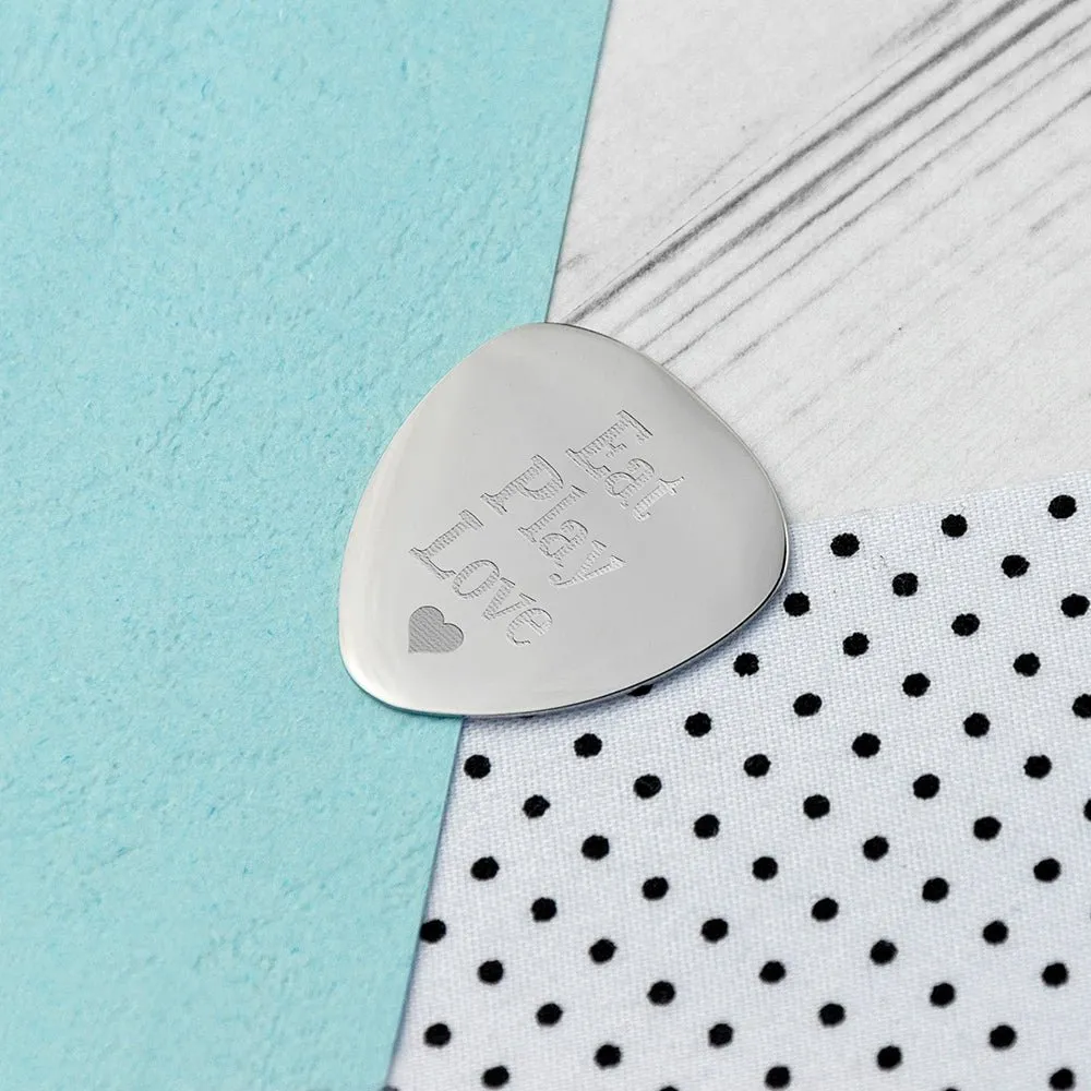 Personalised Romantic Plectrum