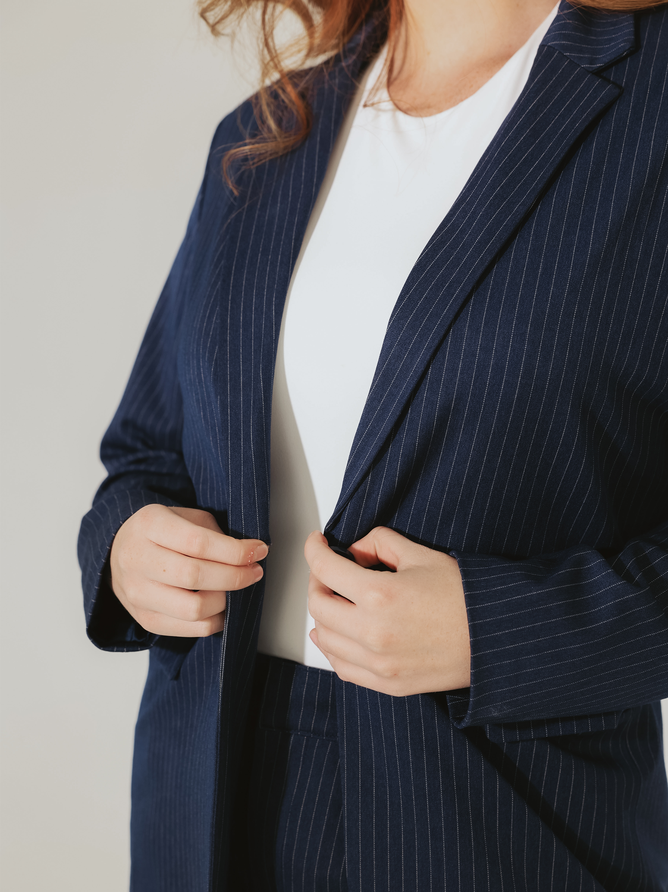 Pinstripe Blazer