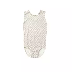 Play by Rylee & Cru Basic Leotard - Dove Check