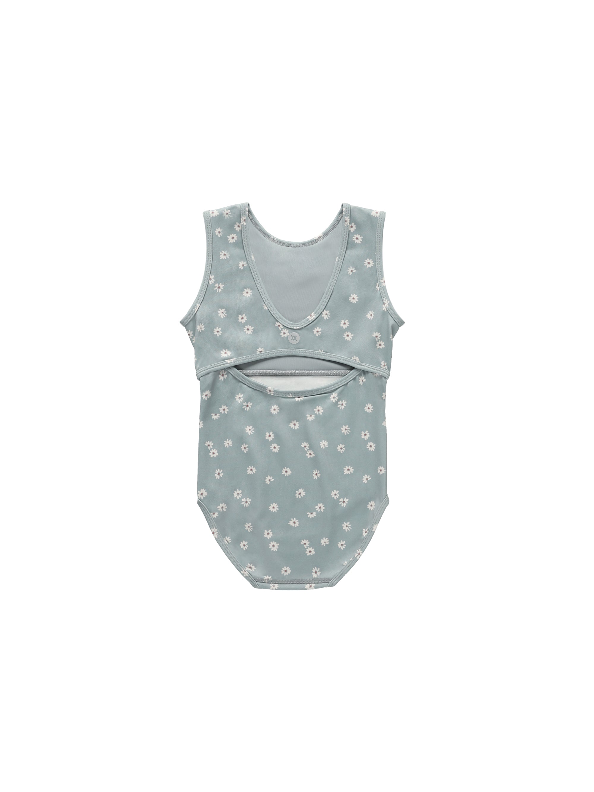 Play by Rylee & Cru Keyhole Leotard - Blue Daisy