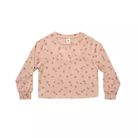 Play by Rylee & Cru  Scoop Long Sleeve Tee - Pink Daisy