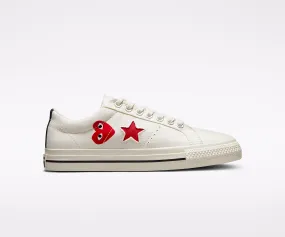 Play Comme des Garons x Converse Red Heart One Star (White)