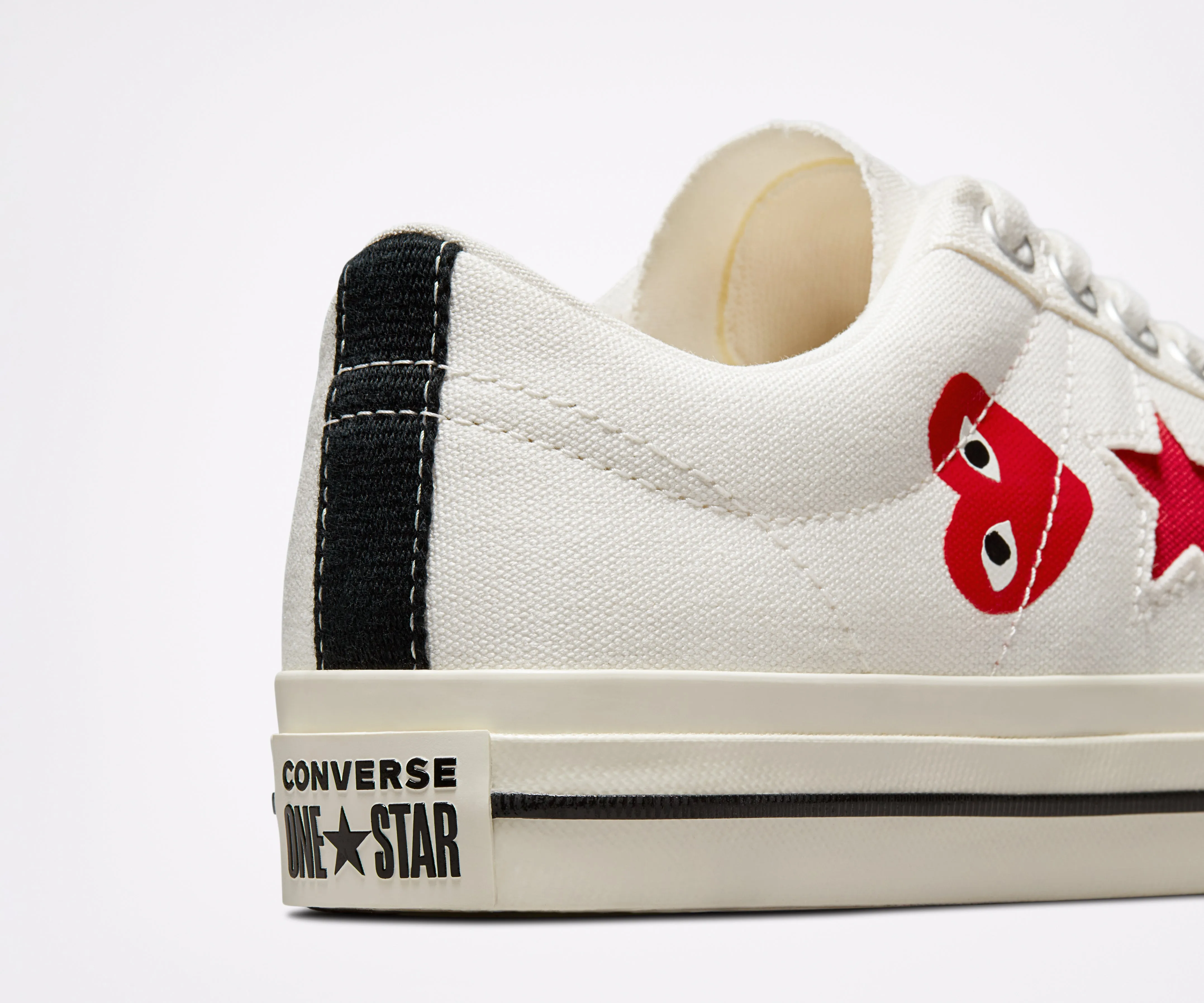 Play Comme des Garons x Converse Red Heart One Star (White)