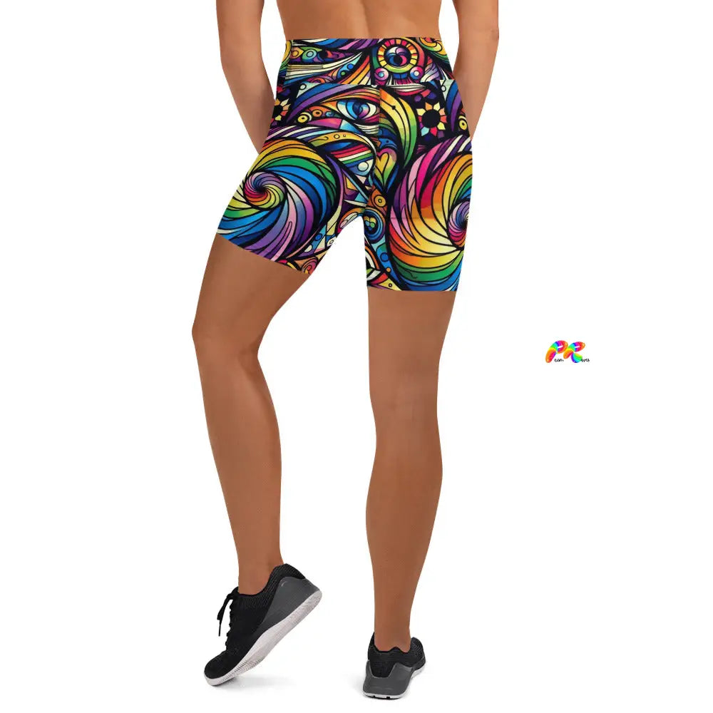 Pride Swirl Yoga Shorts