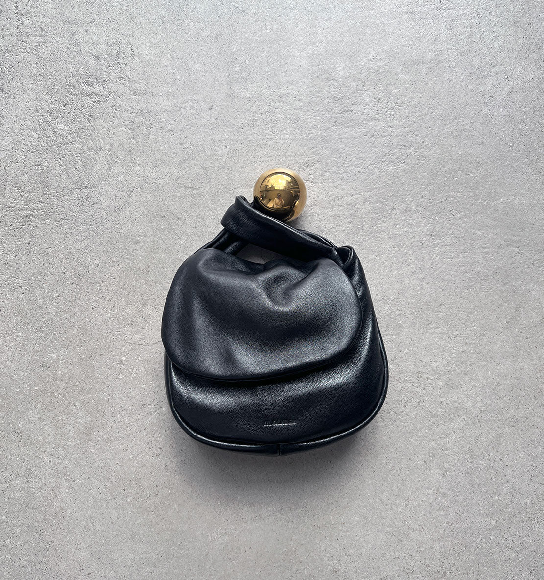 Sphere Pouch Leather, Black (G)